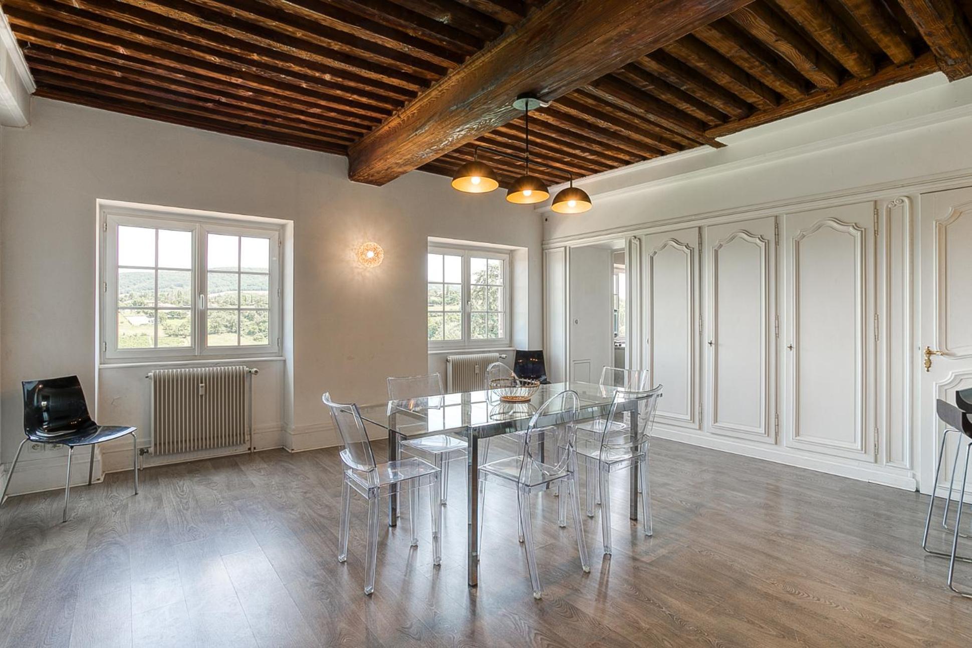Sejourner Au Chateau De La Roue Grand Appartement Lissieu ภายนอก รูปภาพ